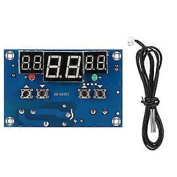 Tableau de commande de contrôleur de température de thermostat à affichage LED numérique avec sonde (12V 10A)