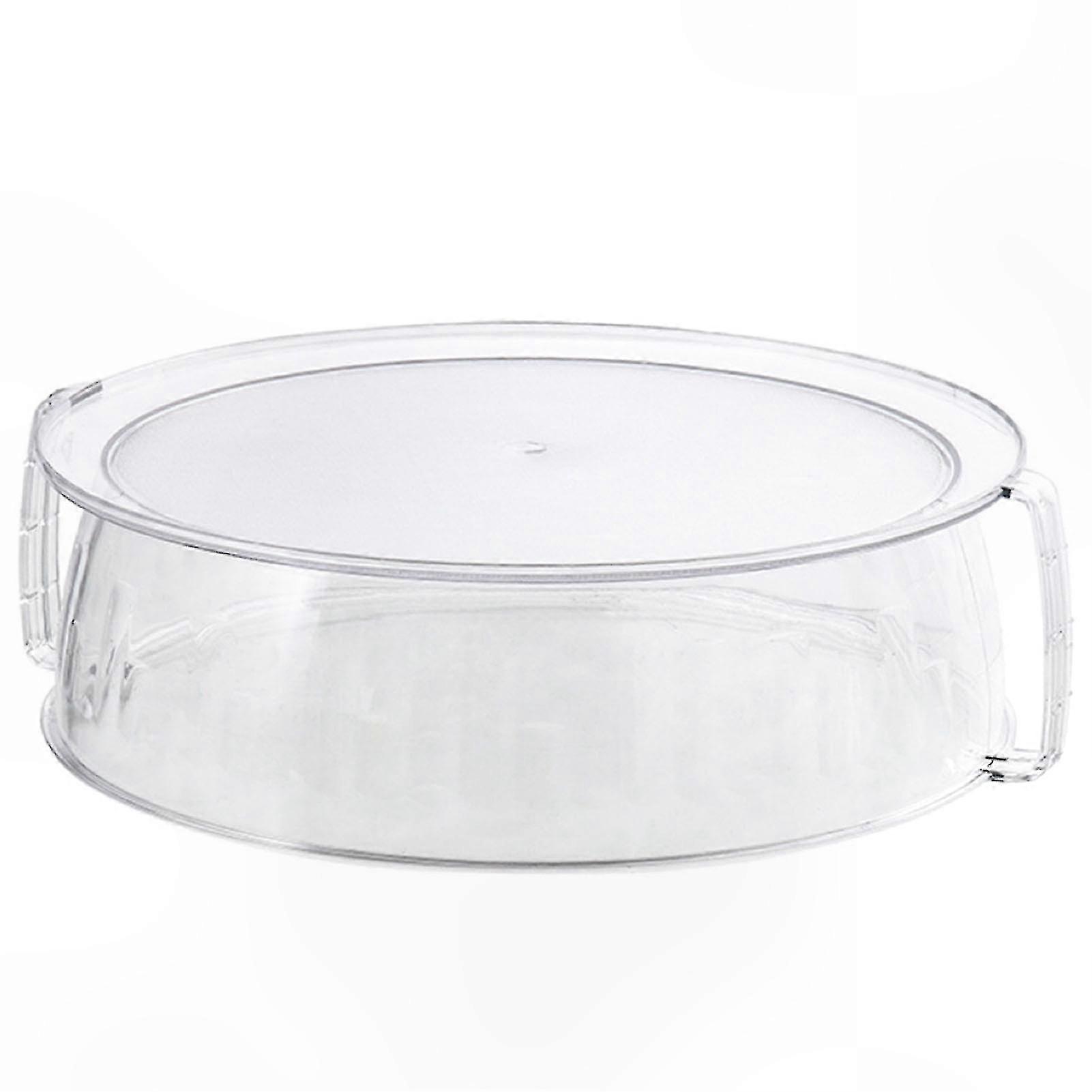 Glass Microwave Cover with Handle - Plate Lid for Heating Pasta and Leftovers