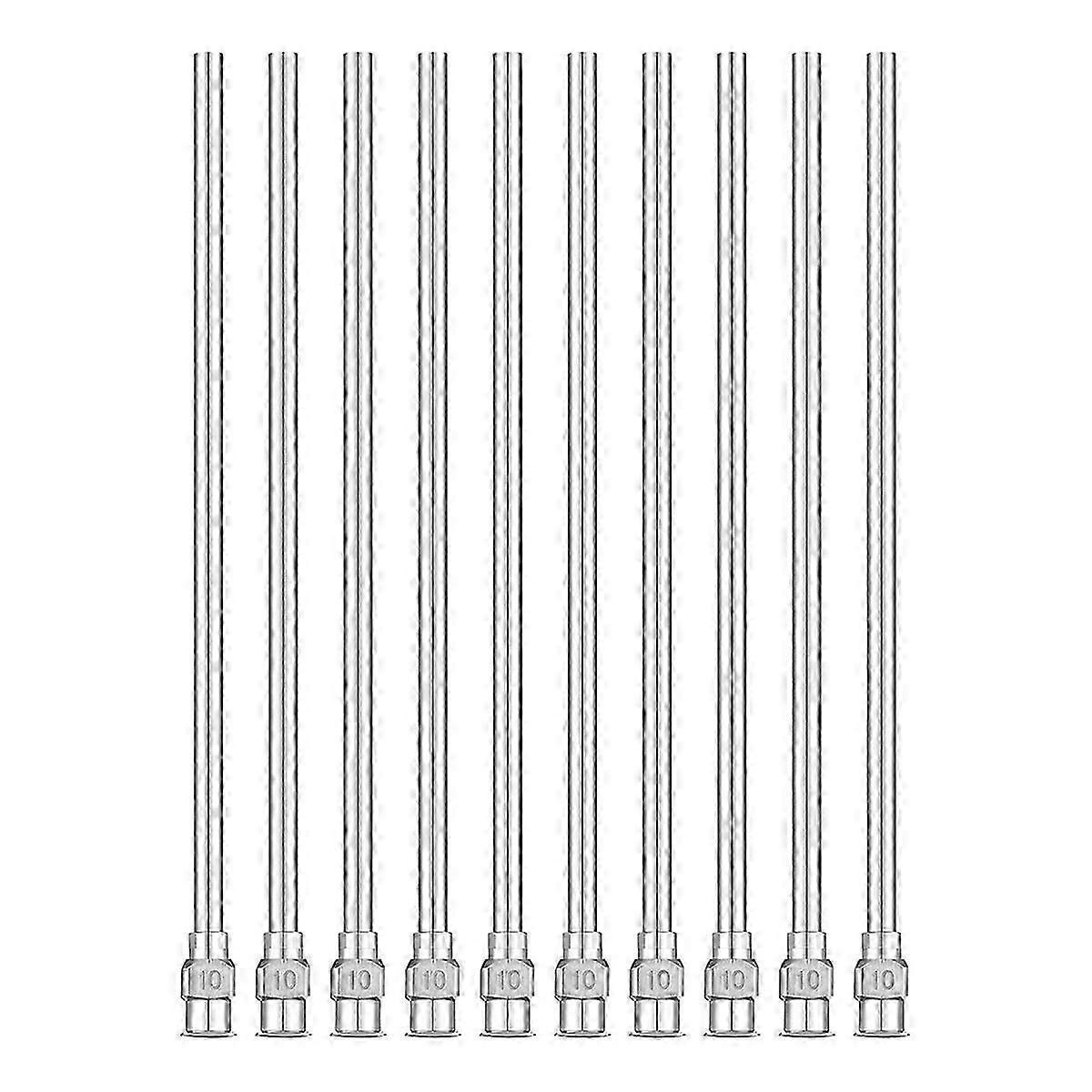 10 Pcs Blunt Tip Dispensing Needles 4 Inch 10G