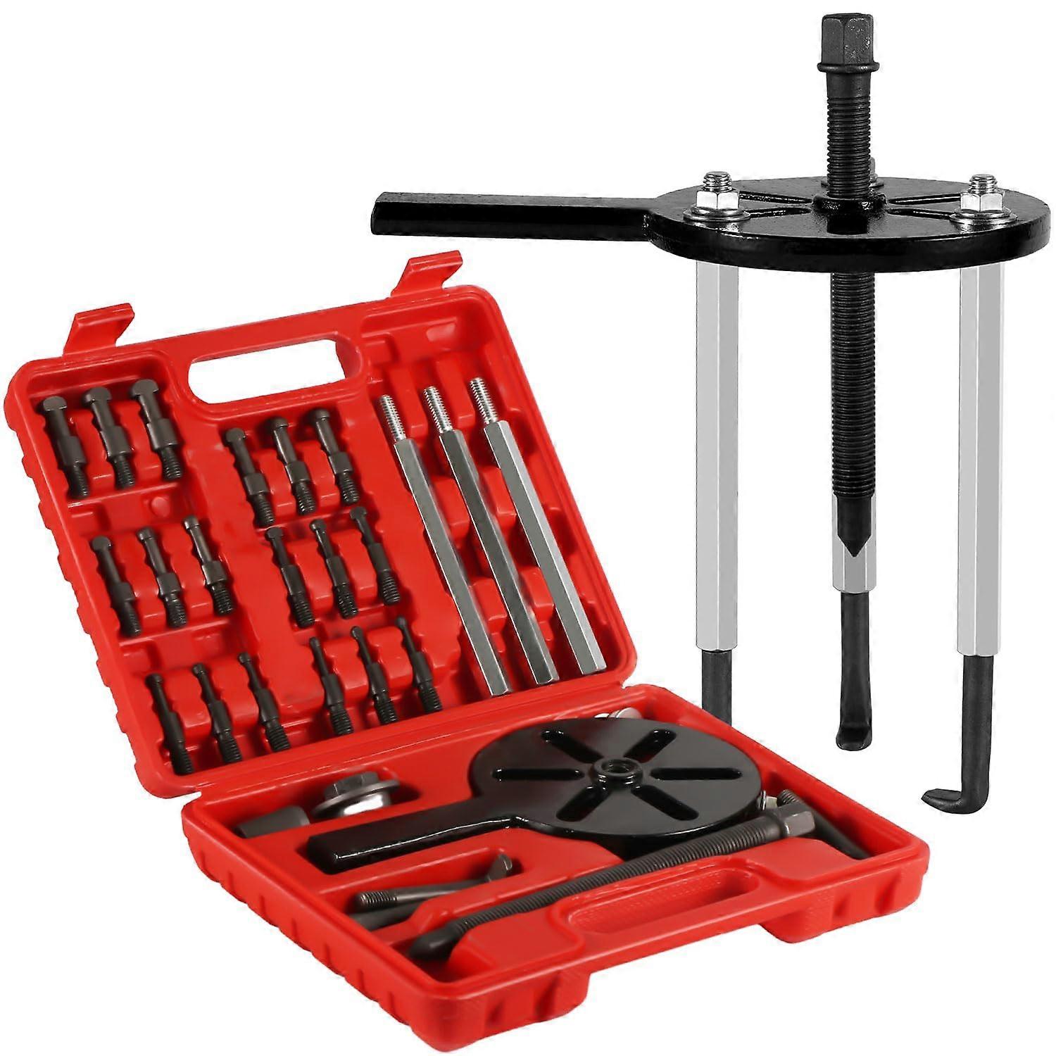 Bearing Removal Tool 21In1 Set, Bearing Separator With 6 Collet Sizes, 3Jaw Puller For Inner Bearing