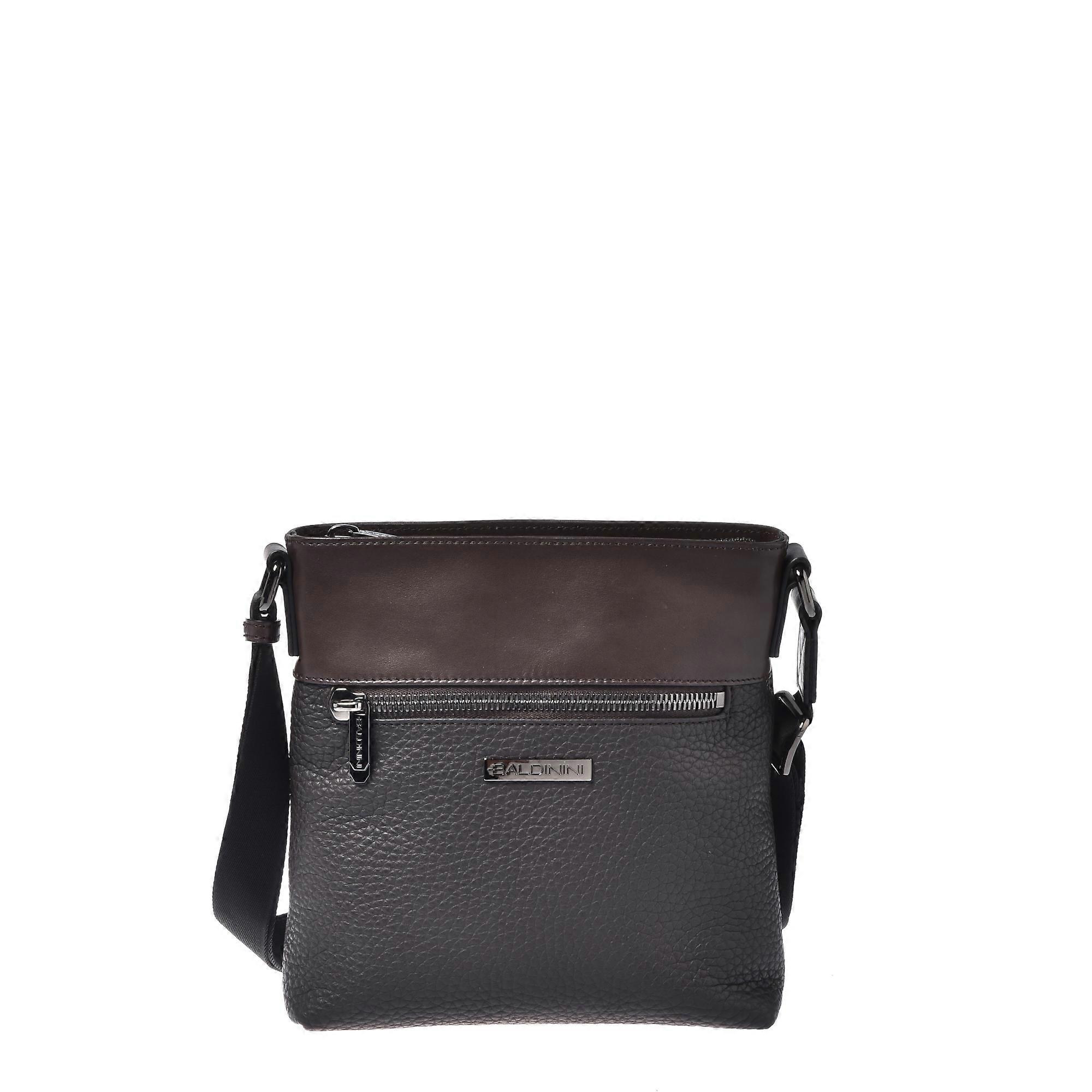 Baldinini - Dark Brown Leather And Tumbled Leather Rucksack