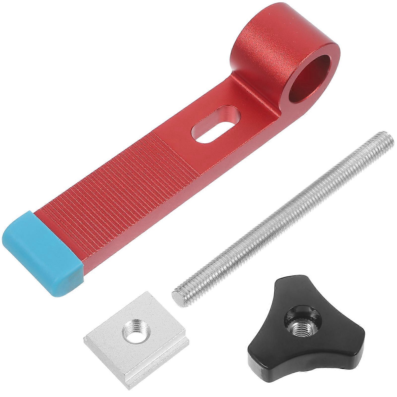 Woodworking T Slot Stopper Miter Gauge Track Anti Skid Performance Ergonomic Design Miter Fence 12.50 X 12.50 X 2.50 Cm 1Set