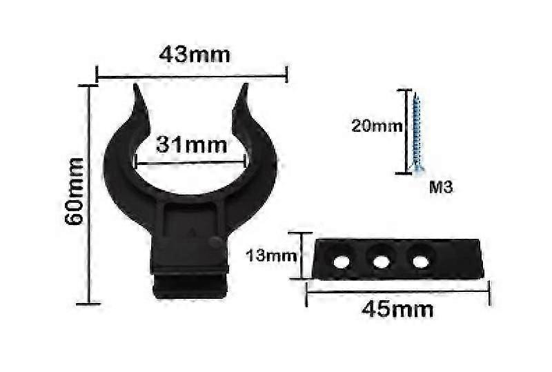 fixing clips for skirting boards set of 10