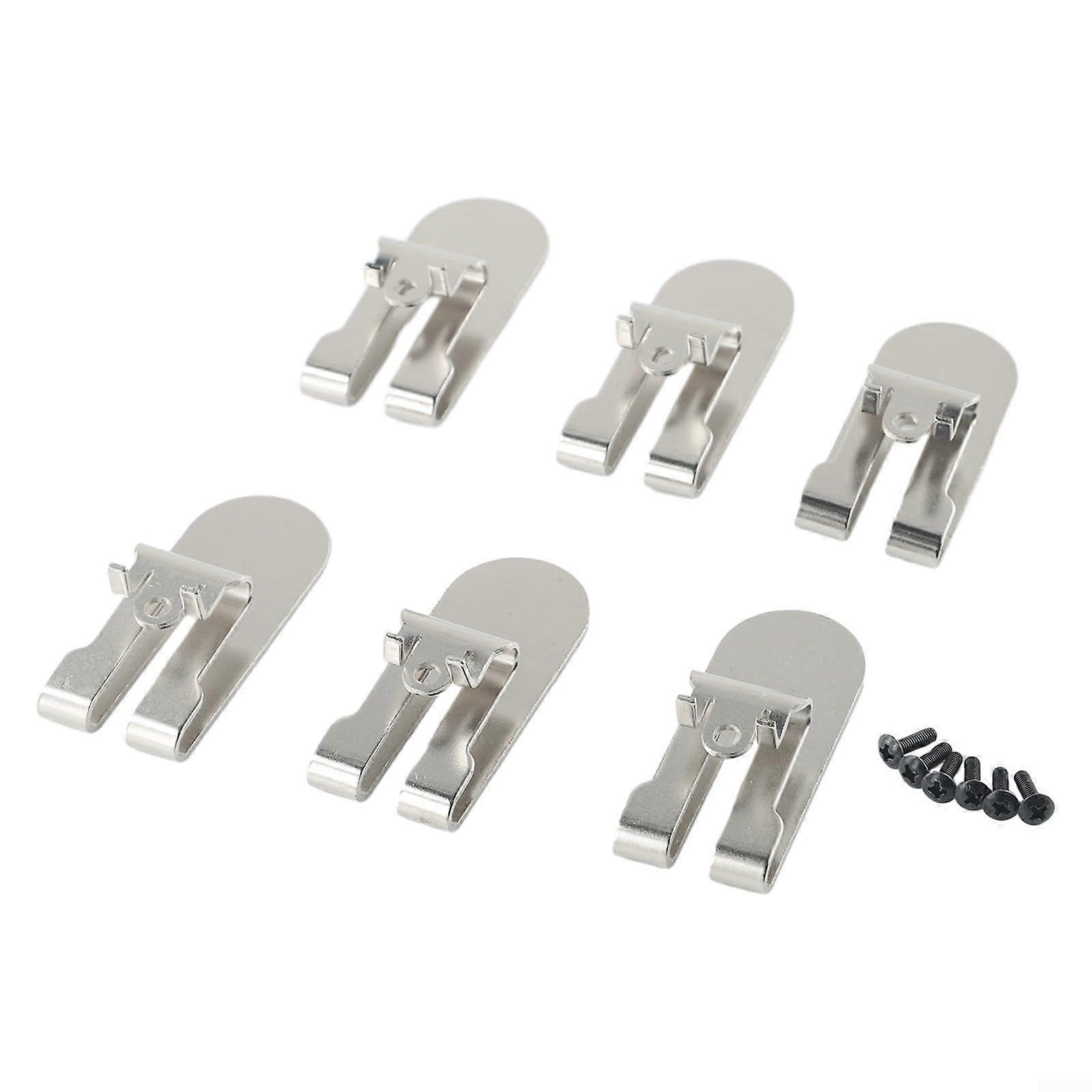 Drywall Screwgun Belt Clip Set For DeWalt DCF620 DCF620B DCF622 Set Of 6 Replacement