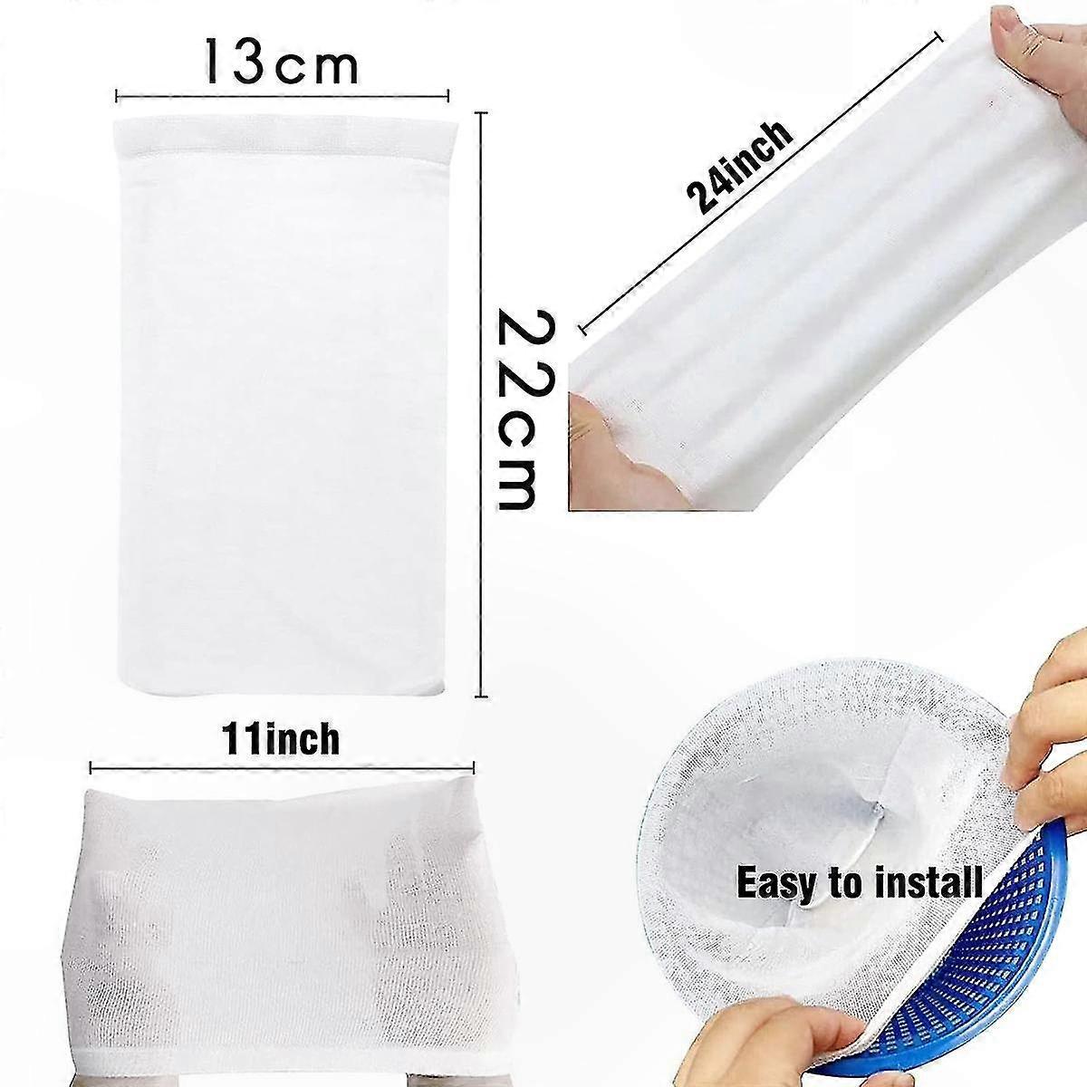 Pool Skimmer Filter Socks 60 Pack for Above Ground and Inground Pools, Replacement Nets for Debris Collection