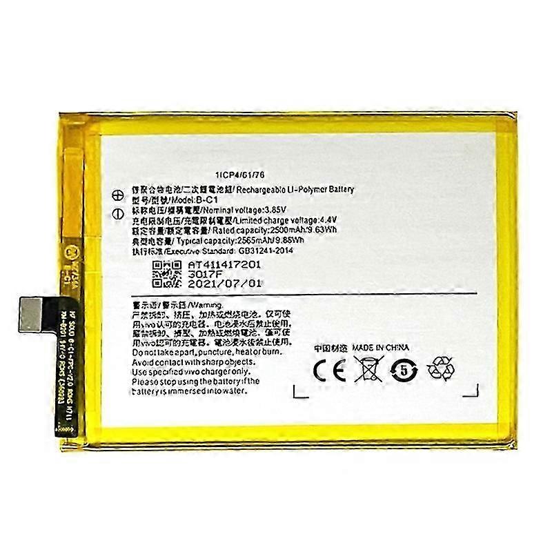 For vivo Y53 3.85V 2500mAh Rechargeable Li Polymer Assembly Replacement (Encode: B C1)