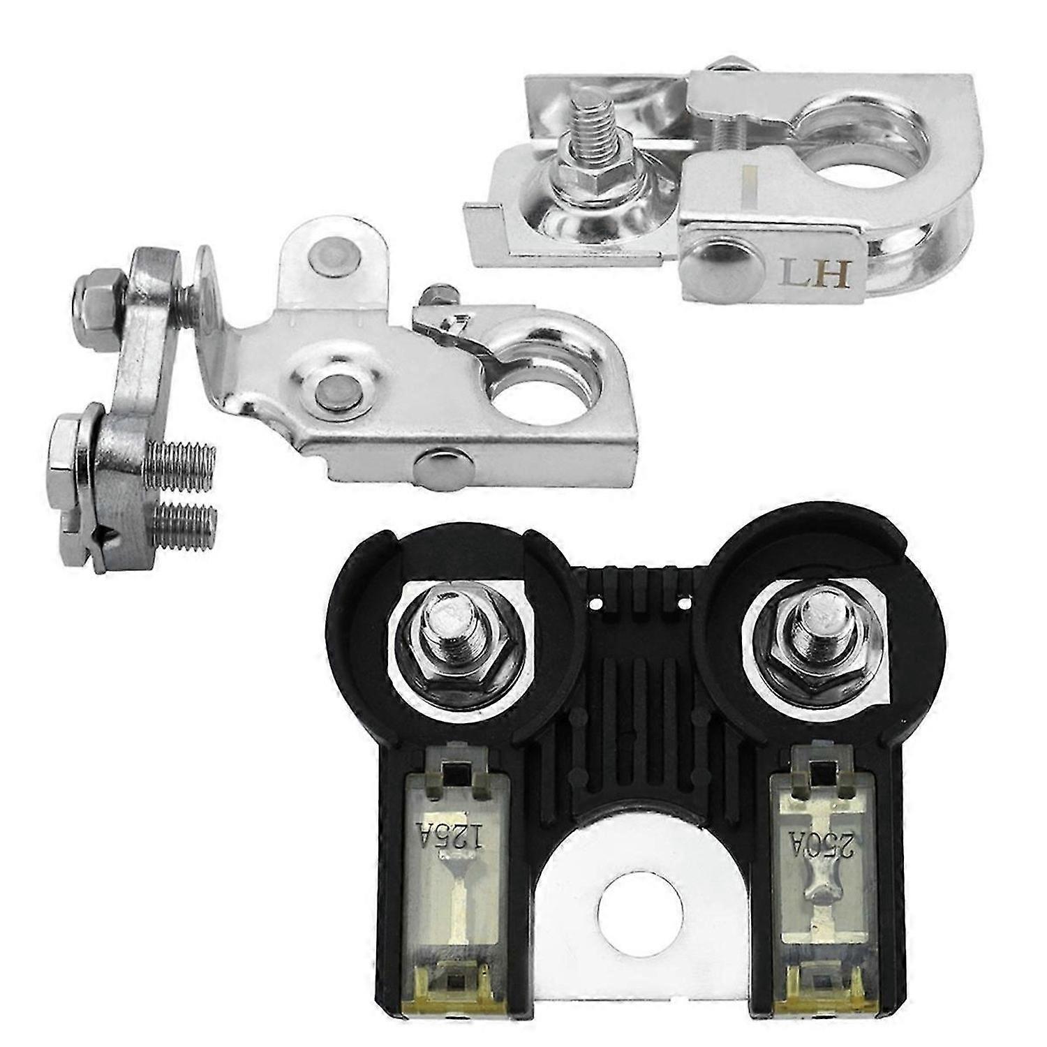 Battery Fuse and Positive & Negative Battery Terminal Clamps for 2011-2014 Replace AL3Z-14526-AA (12