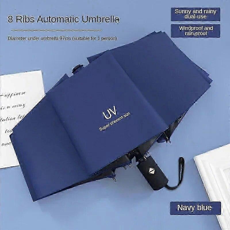 8 Ribs Travel Rain Sun Umbrellas Windproof Multi-color Travel Umbrella Automatic Open And Close 2025