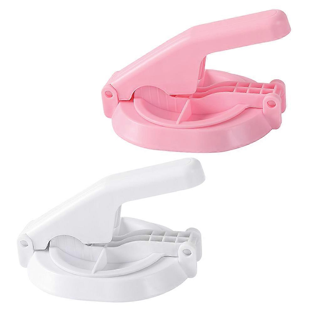 Dumpling Wrapper Maker Plastic Dough Pressing Tool for Kitchen 2Pcs