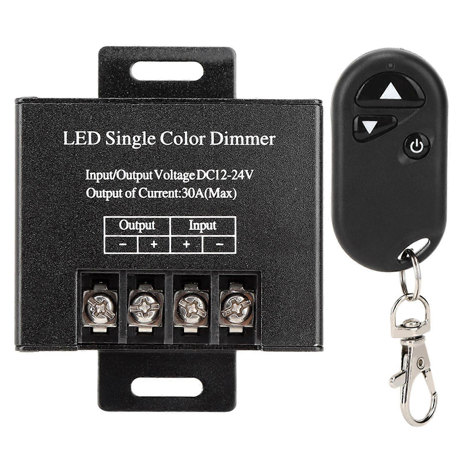 DC1224V 30A 720W 3 Keys RF Dimmer Wireless Remote Control Dimmer Light Controller