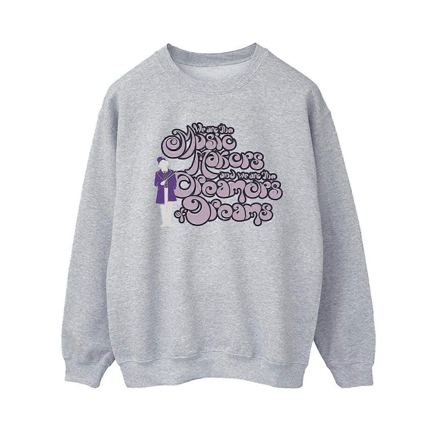 Willy Wonka Dames/Dames Dreamers Tekst Sweatshirt