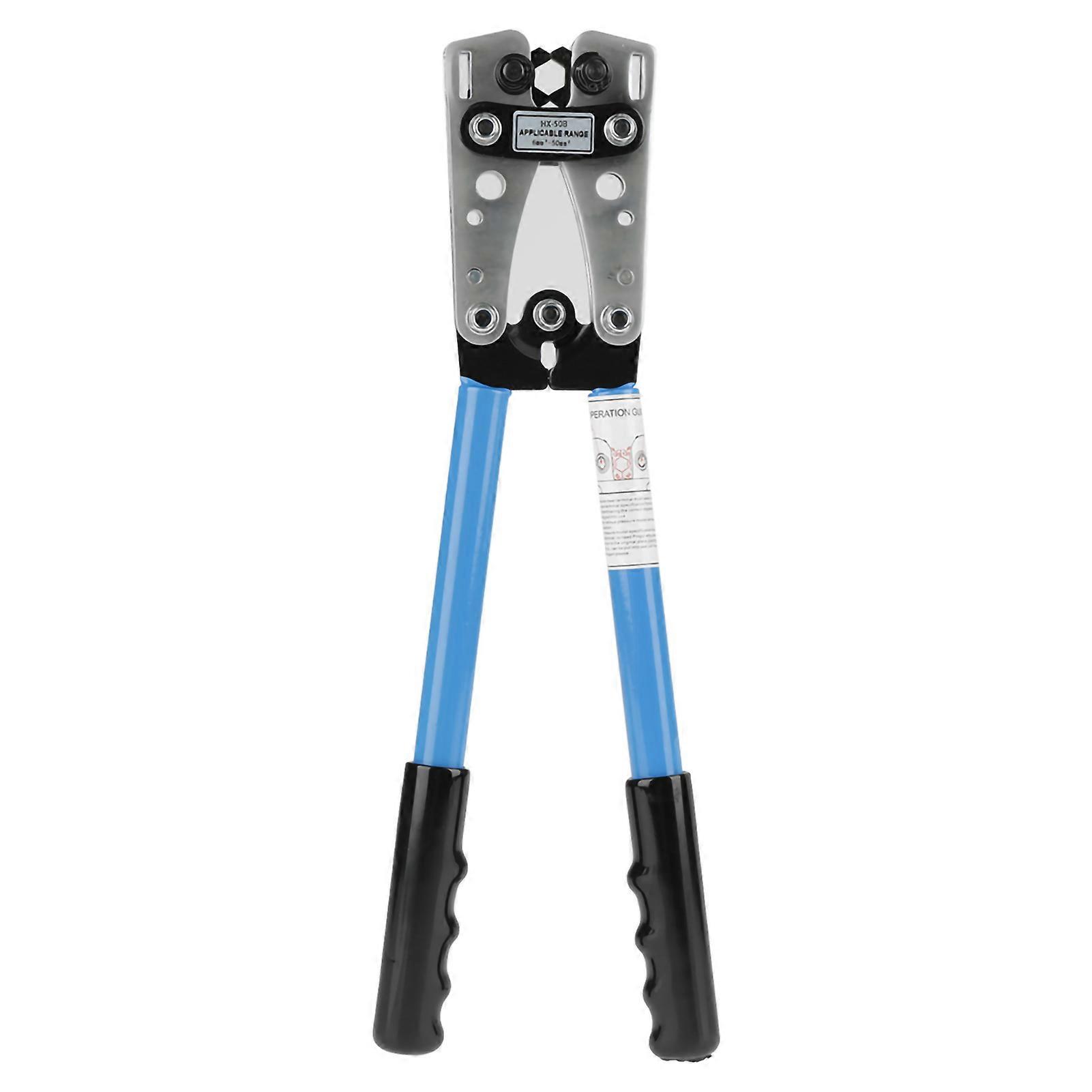 Pince à sertir pour cosses hexagonales HX-50B 6-50 mm (bleue)