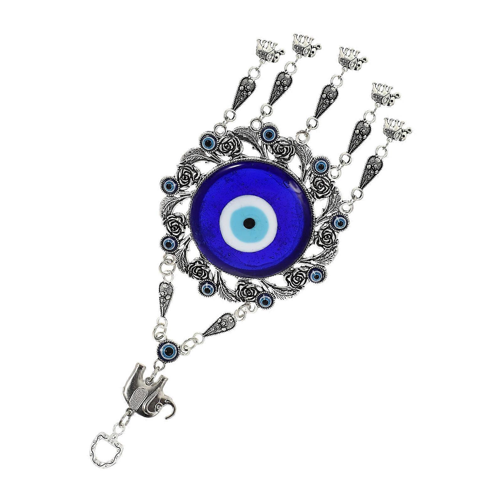 Blue Elephant Eye Hanging Pendant Decor for Luck 1Pcs