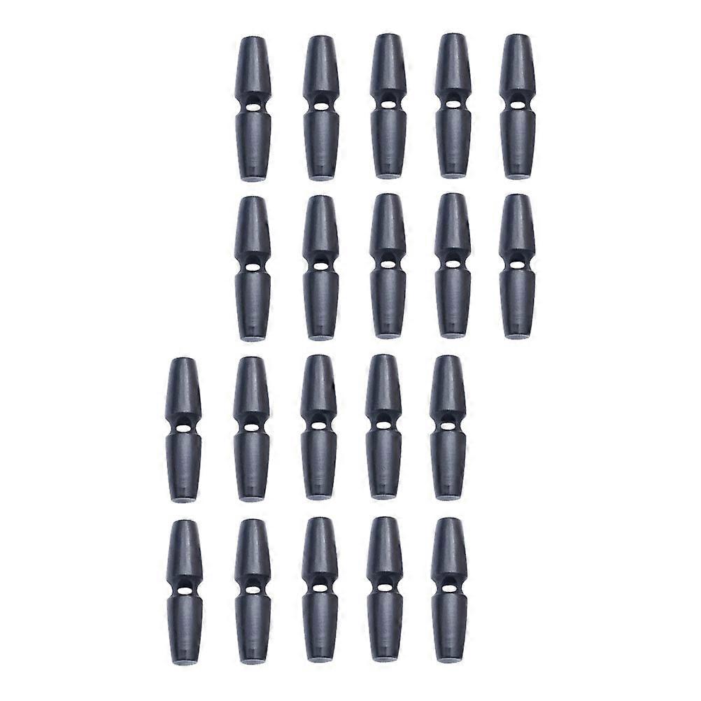 Creative Buttons for Clothes Coat Buttons Replacement for Backpacks Black Wooden Sew-on 20Pack