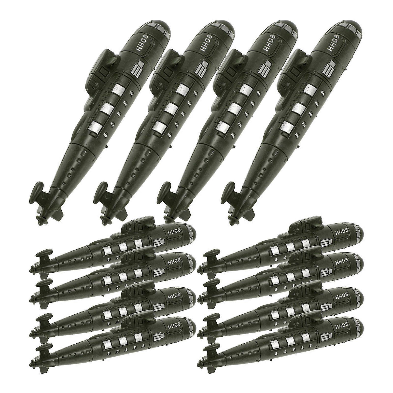 Sand Table Submarines Model Toy Submarines Toys Children Educational Green Pp Submarine Simulation 12Pcs