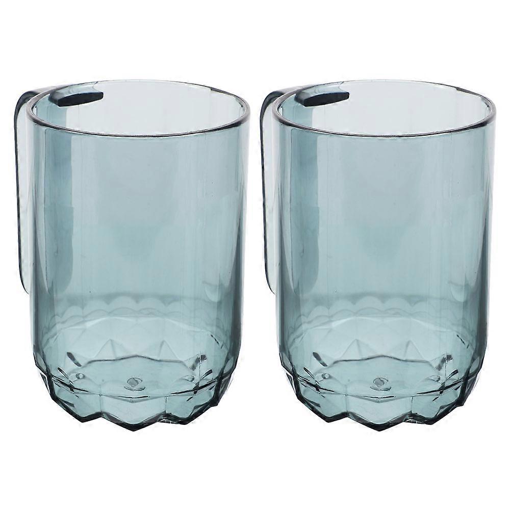 Bathroom Toothbrush Cup Plastic for Reusable Blue 8Pcs