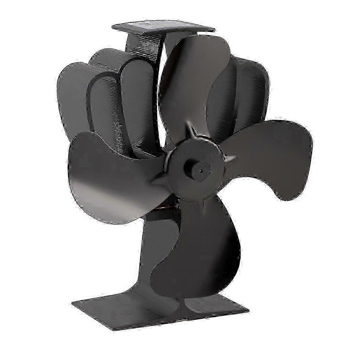 Fireplace Fan 4 Blades Heat Powered Stove Fan for WoodLog BurnerFireplace Fan Efficiently Circulates Warm Air