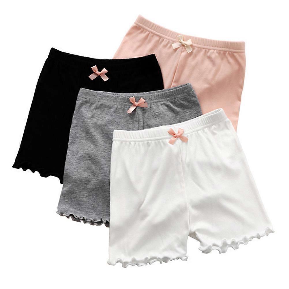 Safety Pants Kids Bow for Summer 4Pcs Thin Anti-Emptied Shorts