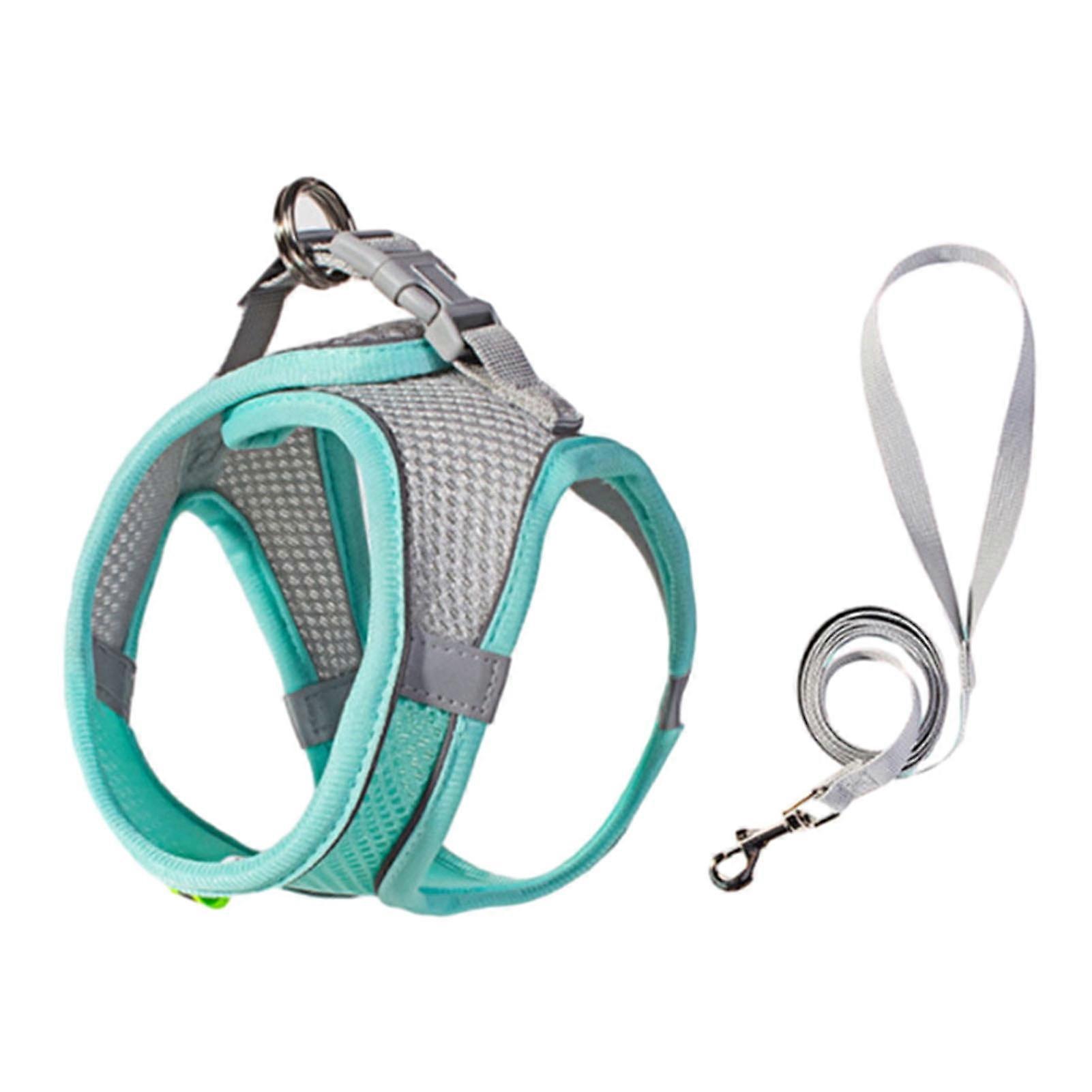ZTGD Pet Vest Harness with Leash - Breathable Mesh, Reflective Strips, Step-in Design, Adjustable Buckle, No Pull, Escape-proof for Small Dogs & Cats