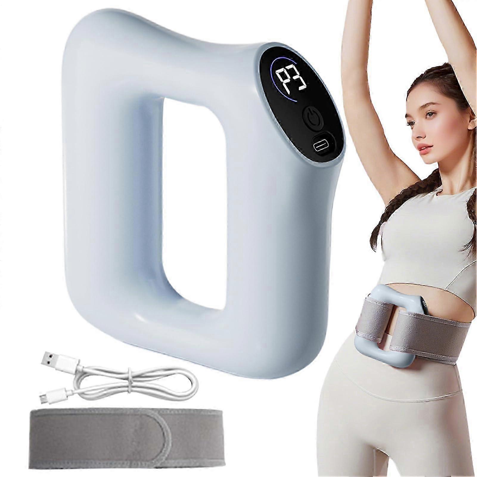 Anneau de fascia complet multifonctionnel, appareil de massage électrique pour la récupération et la relaxation des nœuds musculaires, masseur complet bleu