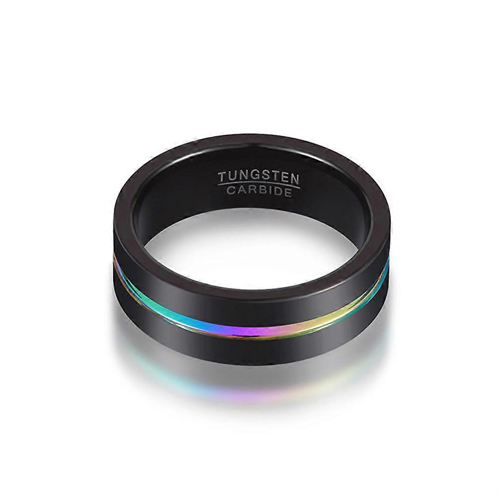 2Pcs Men Tungsten Steel Ring for Stylish Finger Ring