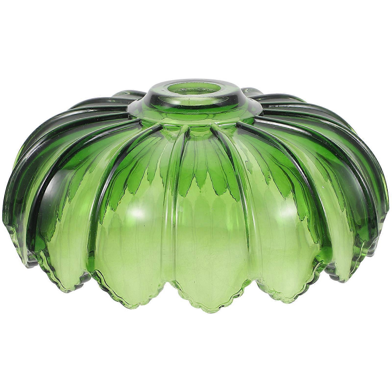 Glass Lamp Shade for Hanging Lamp 2Pcs Decorative Dark Green Cover