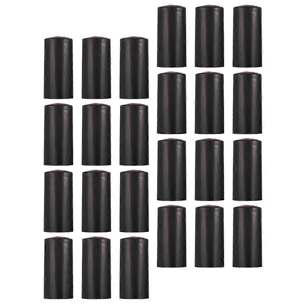 Capsules Sealing Protecting Preventing Oxidation Diameter 30mm Height 60mm Black Cylindrical Professional Finish 30Pcs