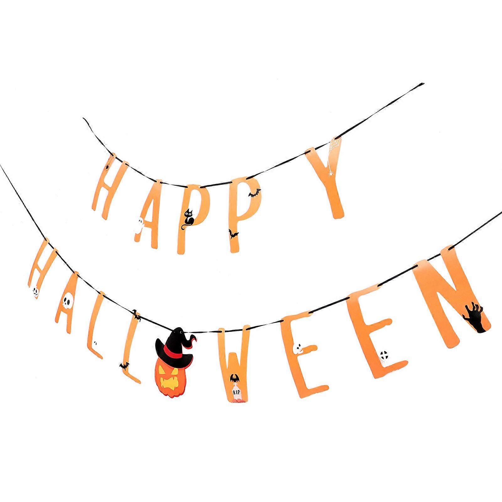 Halloween Bunting Banner Paper Decoration for Party