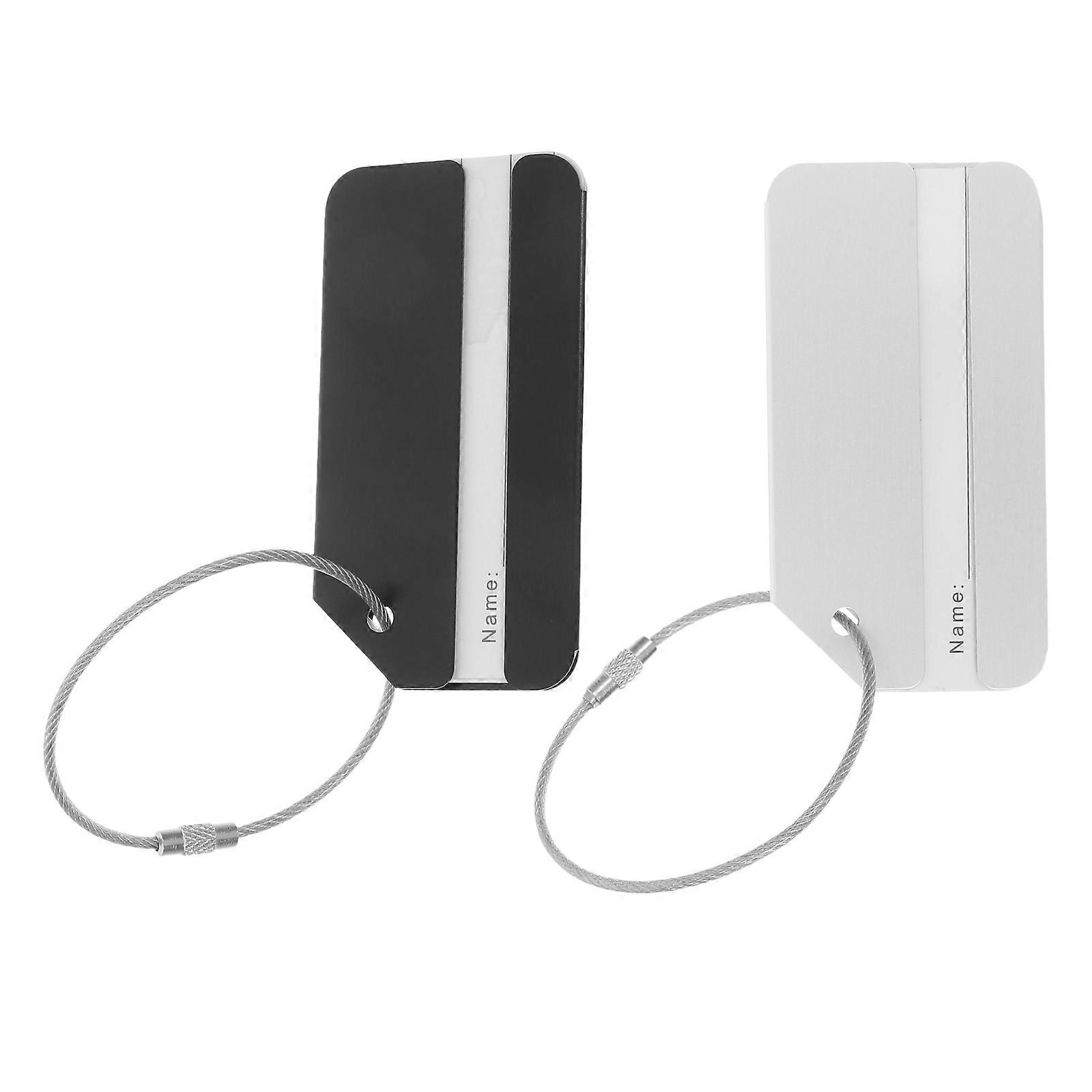 Metal Suitcase Identifiers for Baggage Tags with 4Pcs Included
