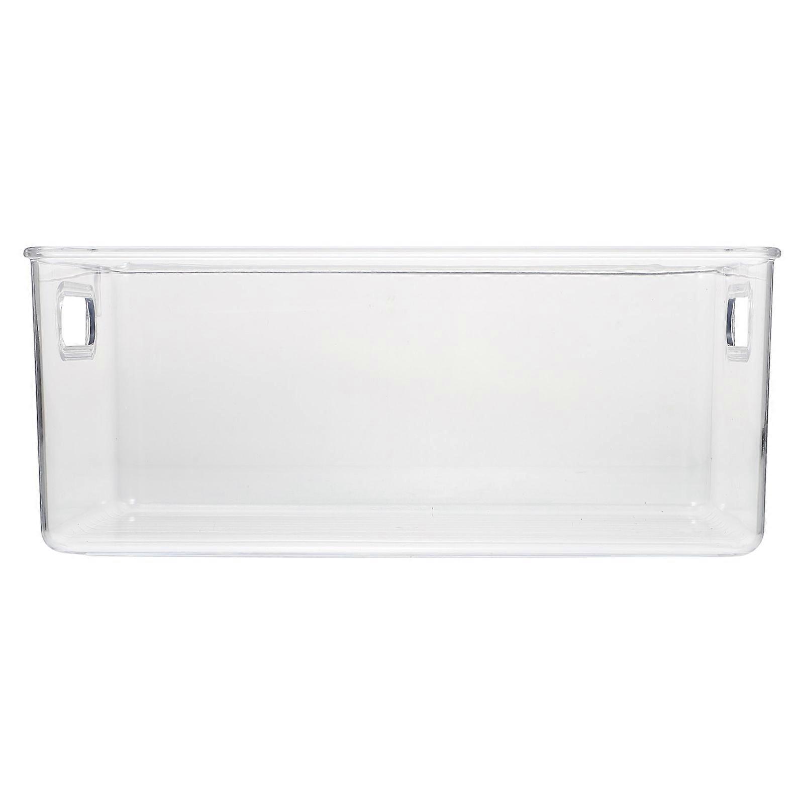 Plastic Organizer Storage Box For Home Organization And Daily Use Transparent Rectangular Simple Design 1Pcs
