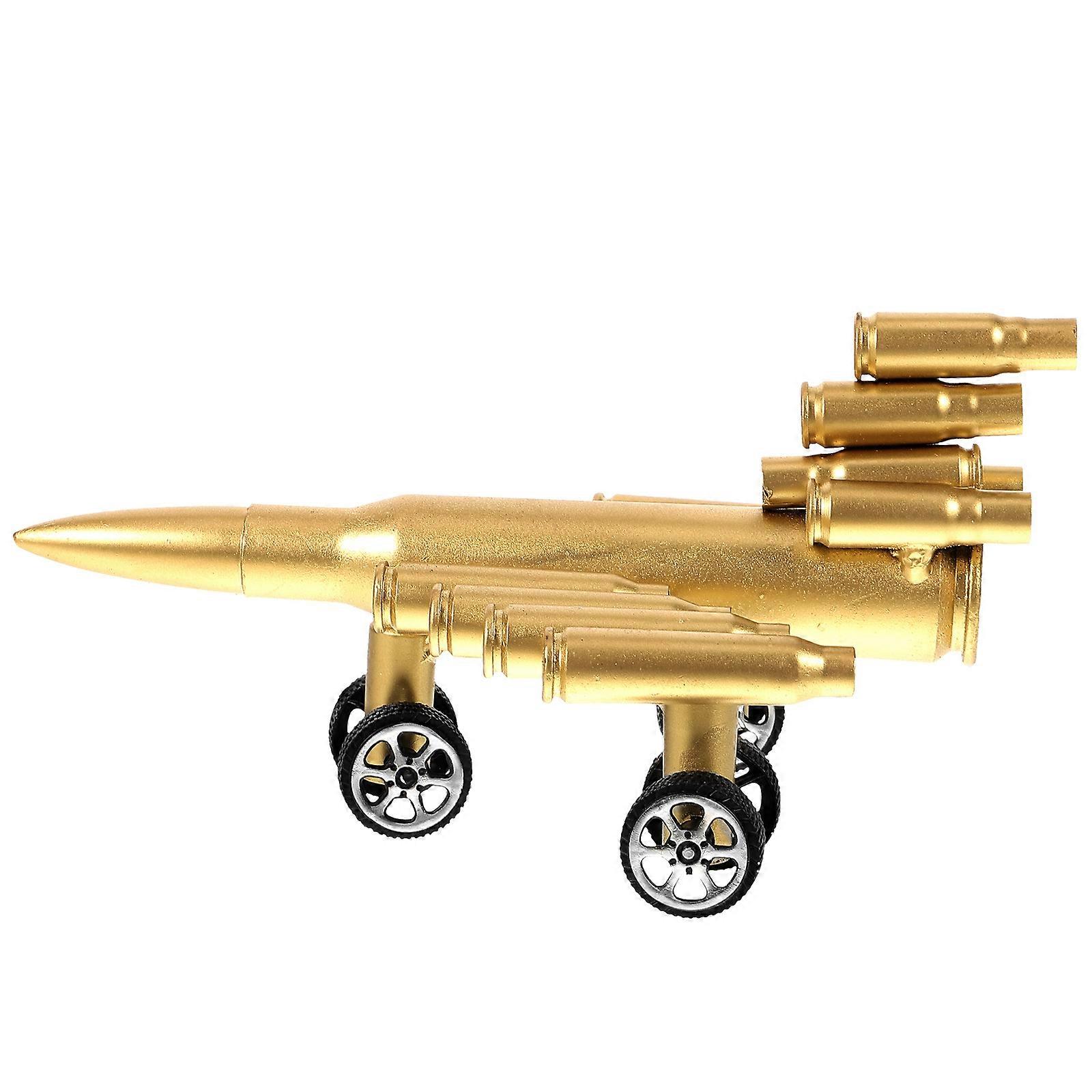 Golden Iron Plane Plaything for Decoration 4Pcs Army Plane Ornament