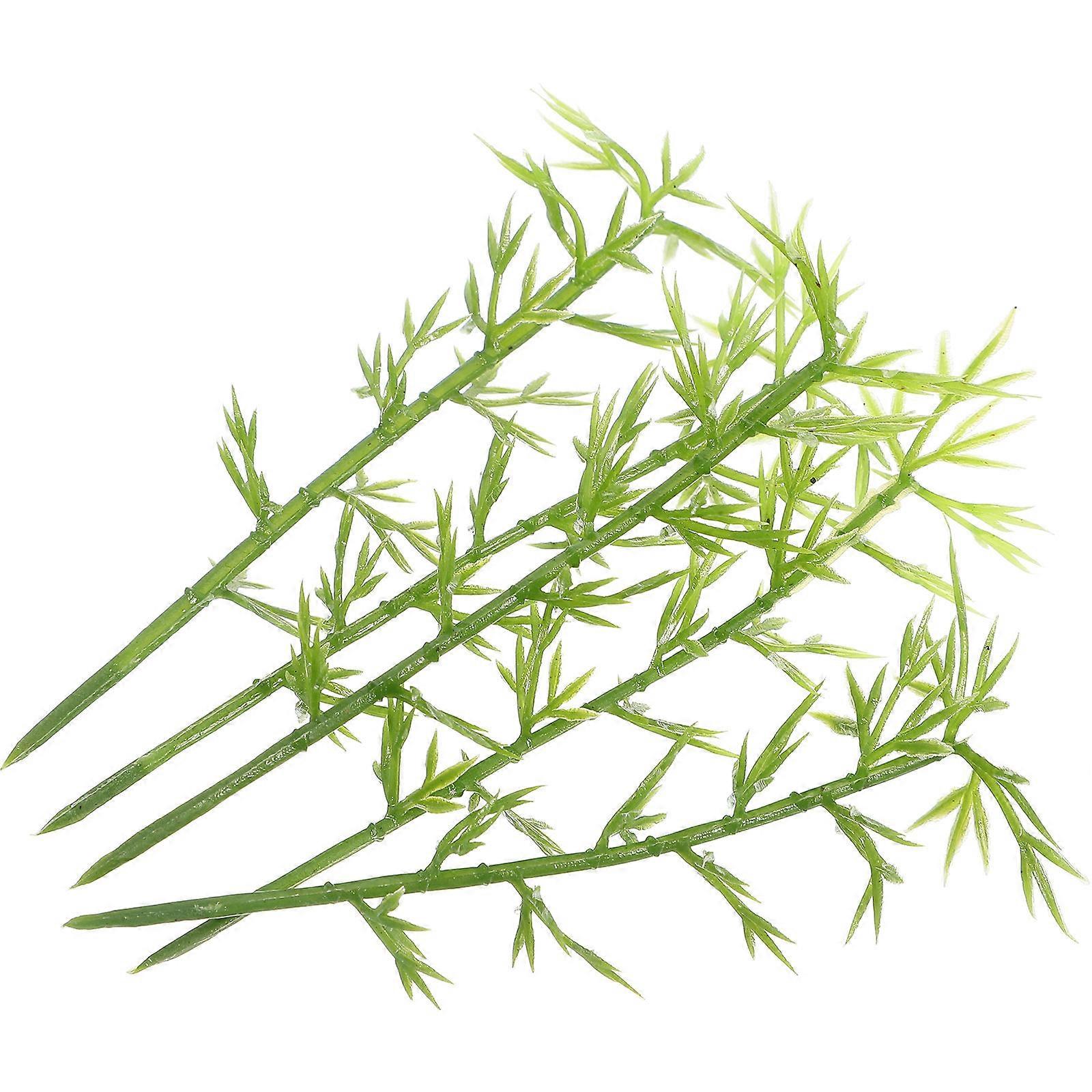 Plastic Bamboo Model Miniature Scene Trees for Decor 100Pcs Green Decorations