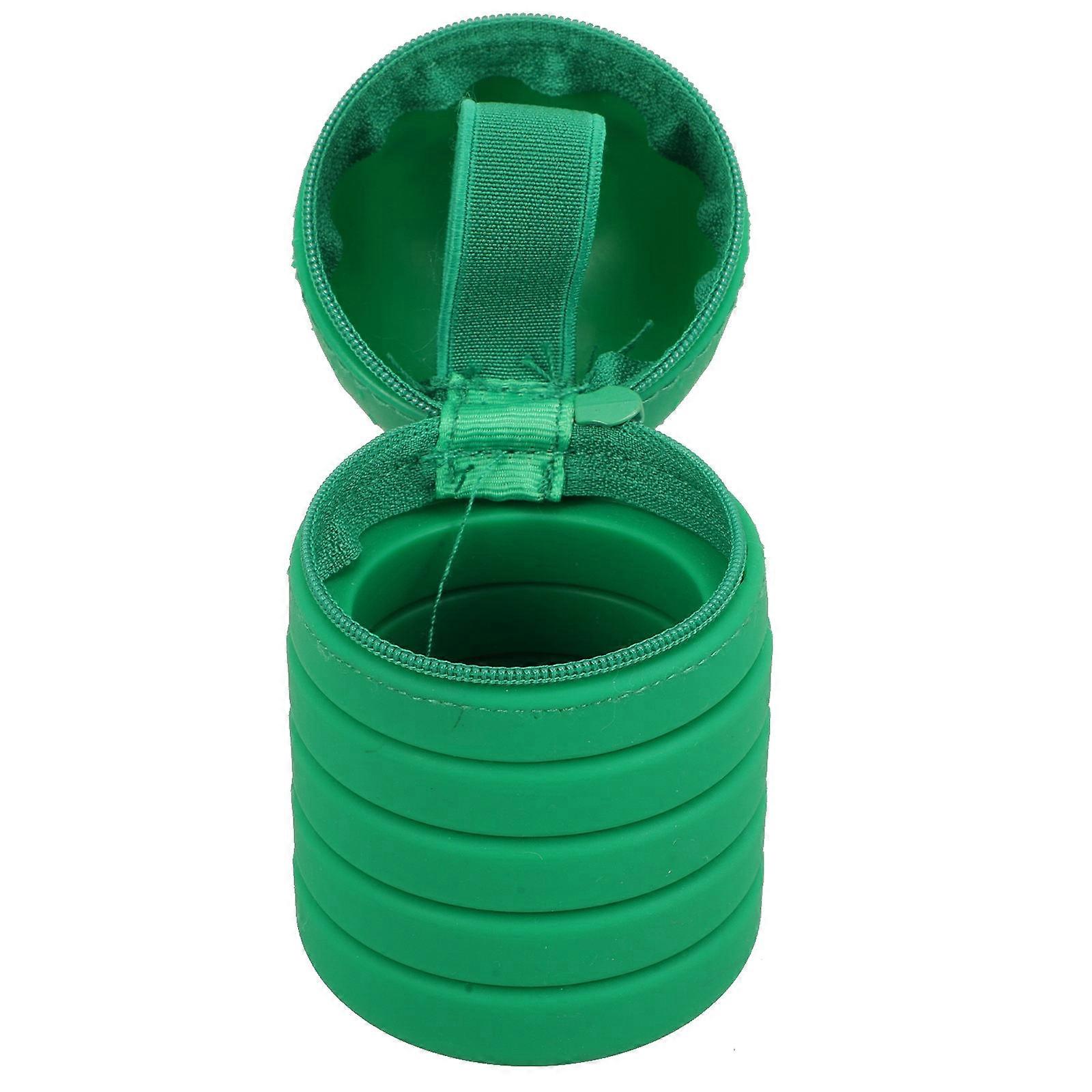 Cactus Shaped Pencil Bag for Storage Use 4Pcs Portable Silicone Pencil Holder