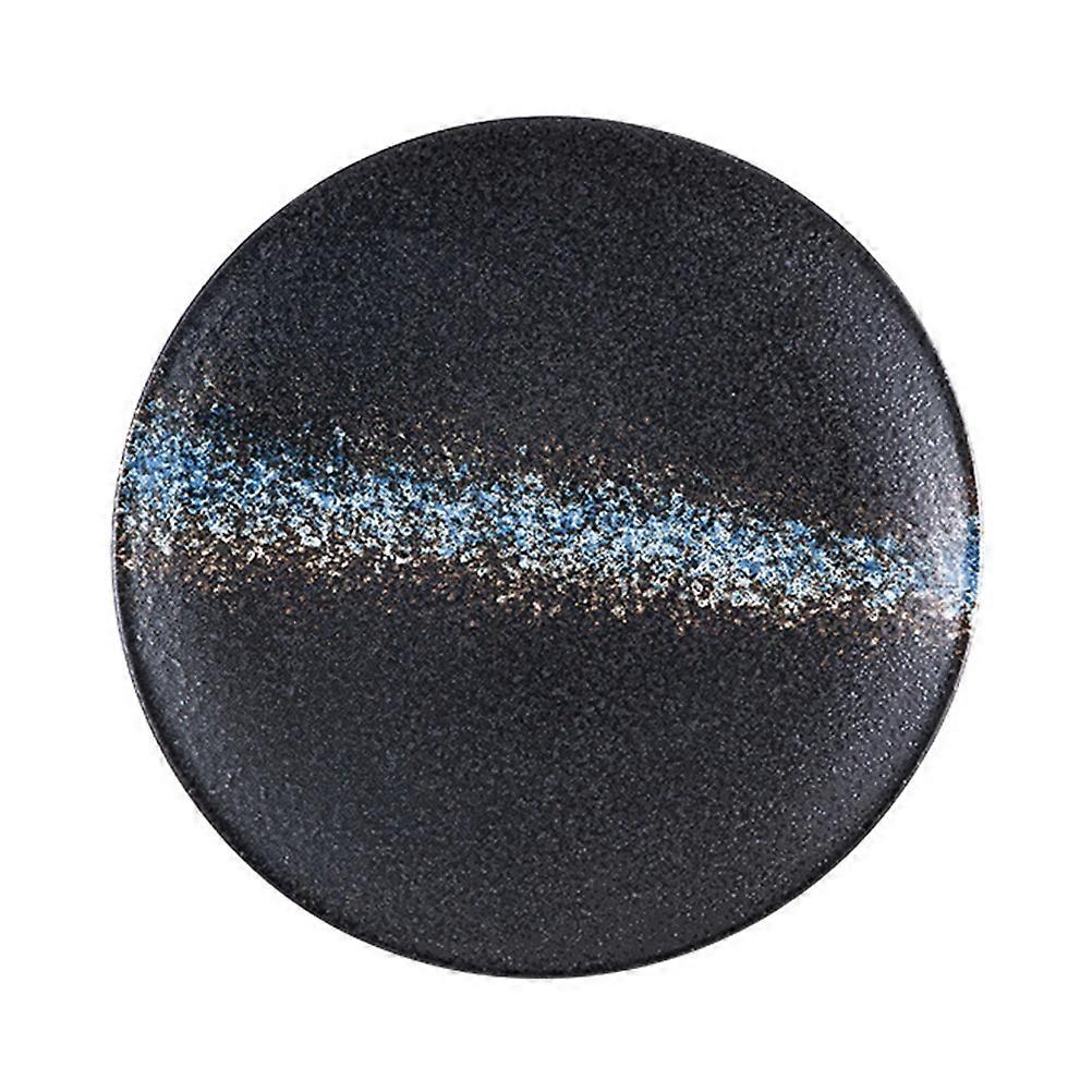 Japanese Platter Cake Platter for Serving 2Pcs Blue Ceramic Barbecue Plate