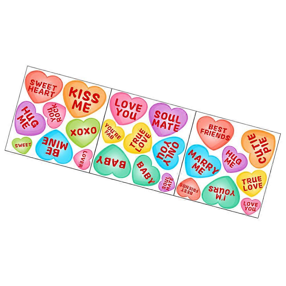 Valentine's Day Heart Sticker Multi Functional Heart Sticker for Decoration 2Sets
