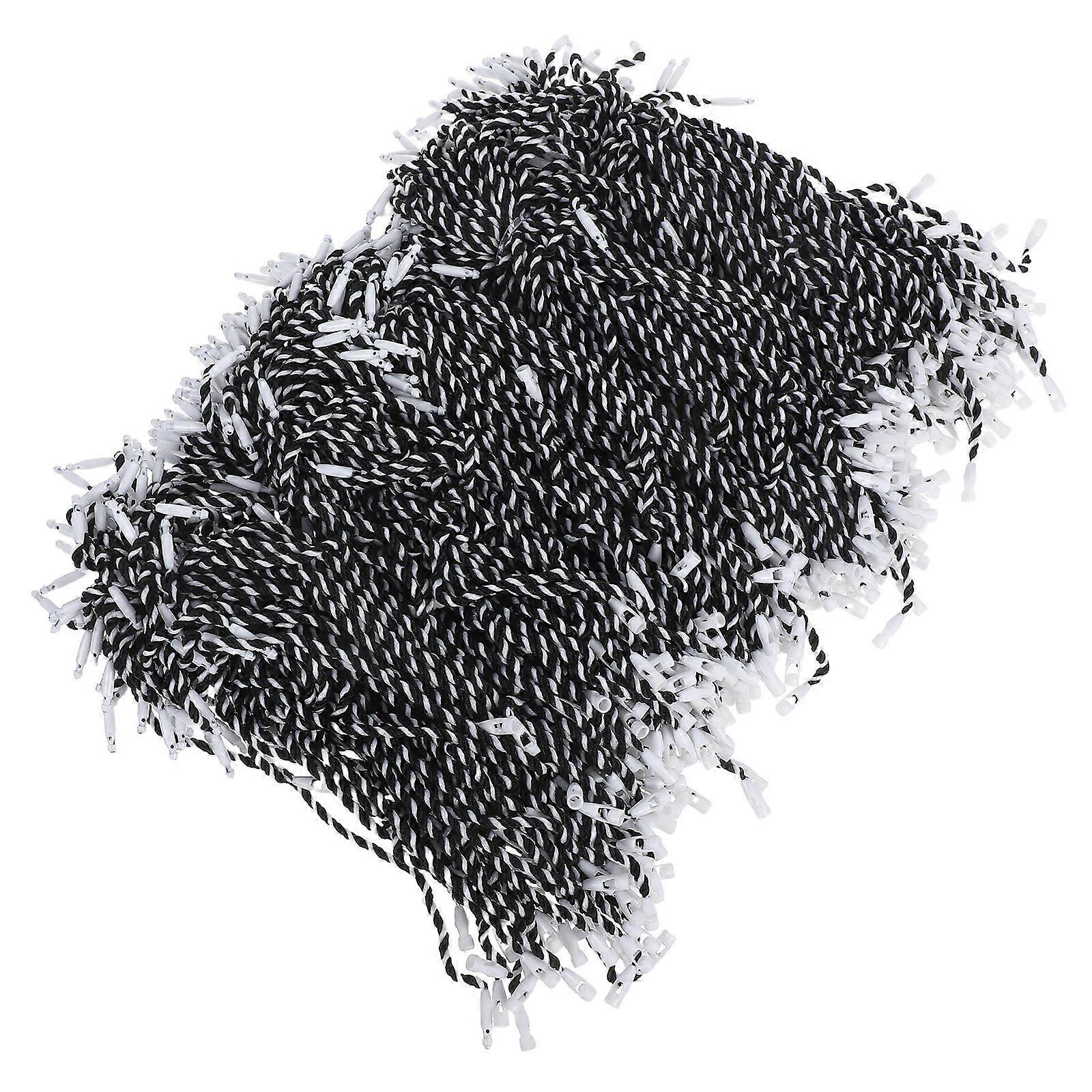 Locking Ornament Hook Black Cotton Rope for Decoration 1000Pcs