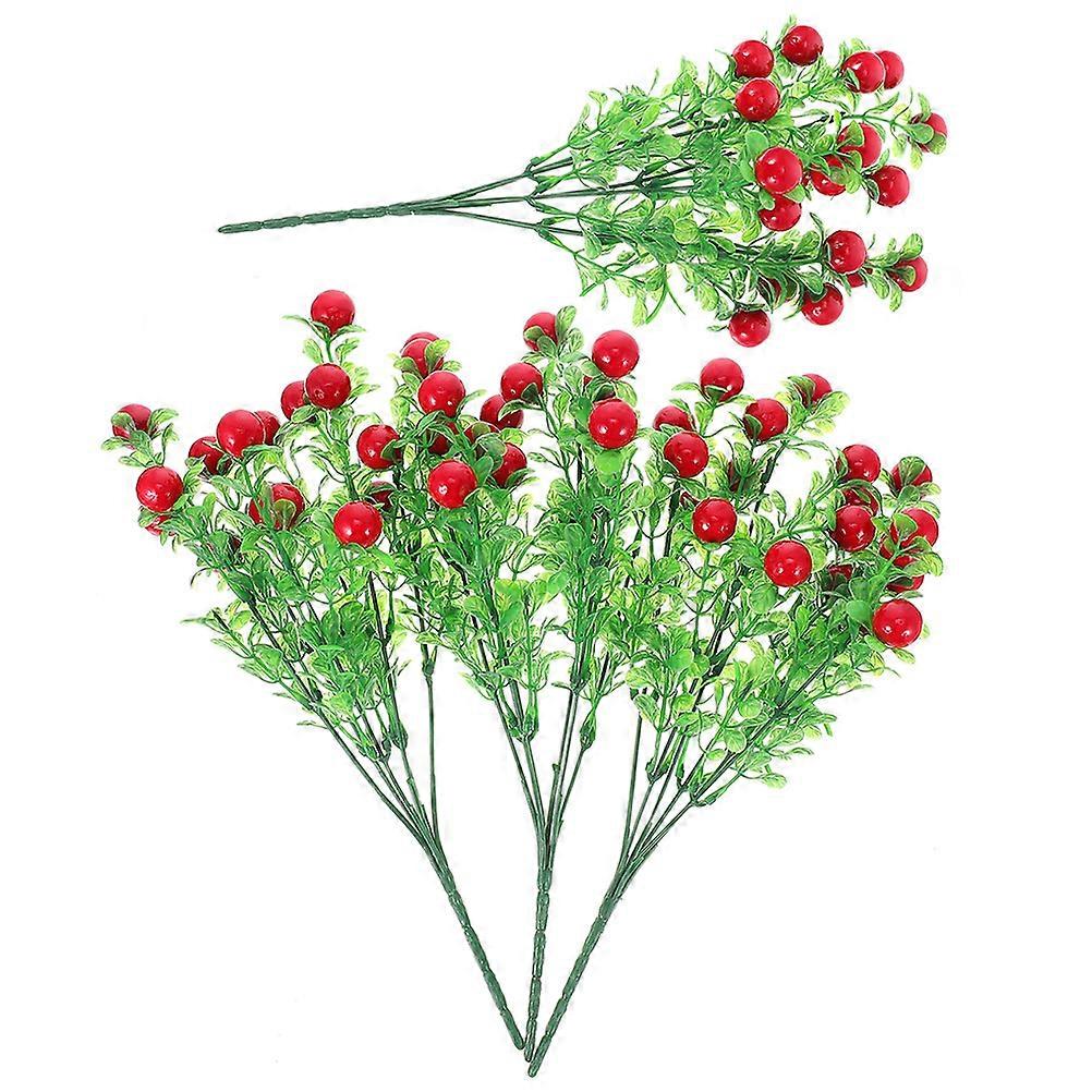 Artificial Berry Branches 12Pcs Faux Fruit Branches for Flower Arrangement