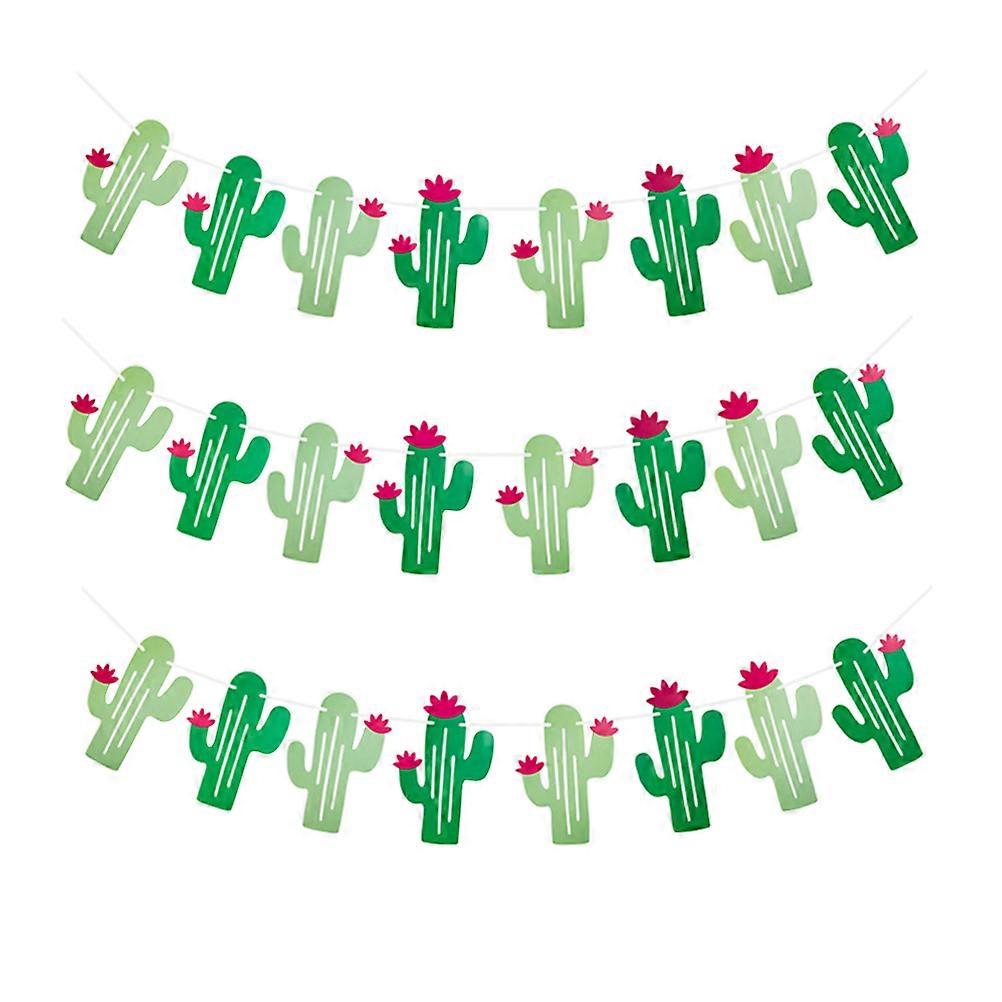 Hawaiian Themed Paper Banner for Party Decoration 6Sets Flags