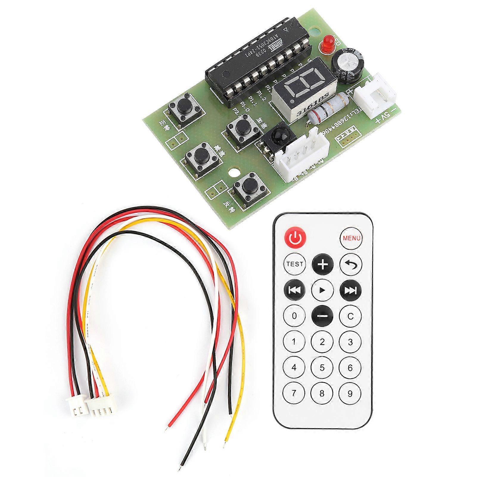 DC 4-6V 2-Phase 4-Wire Stepper Motor Driver Adjustable Speed with Remote Controller