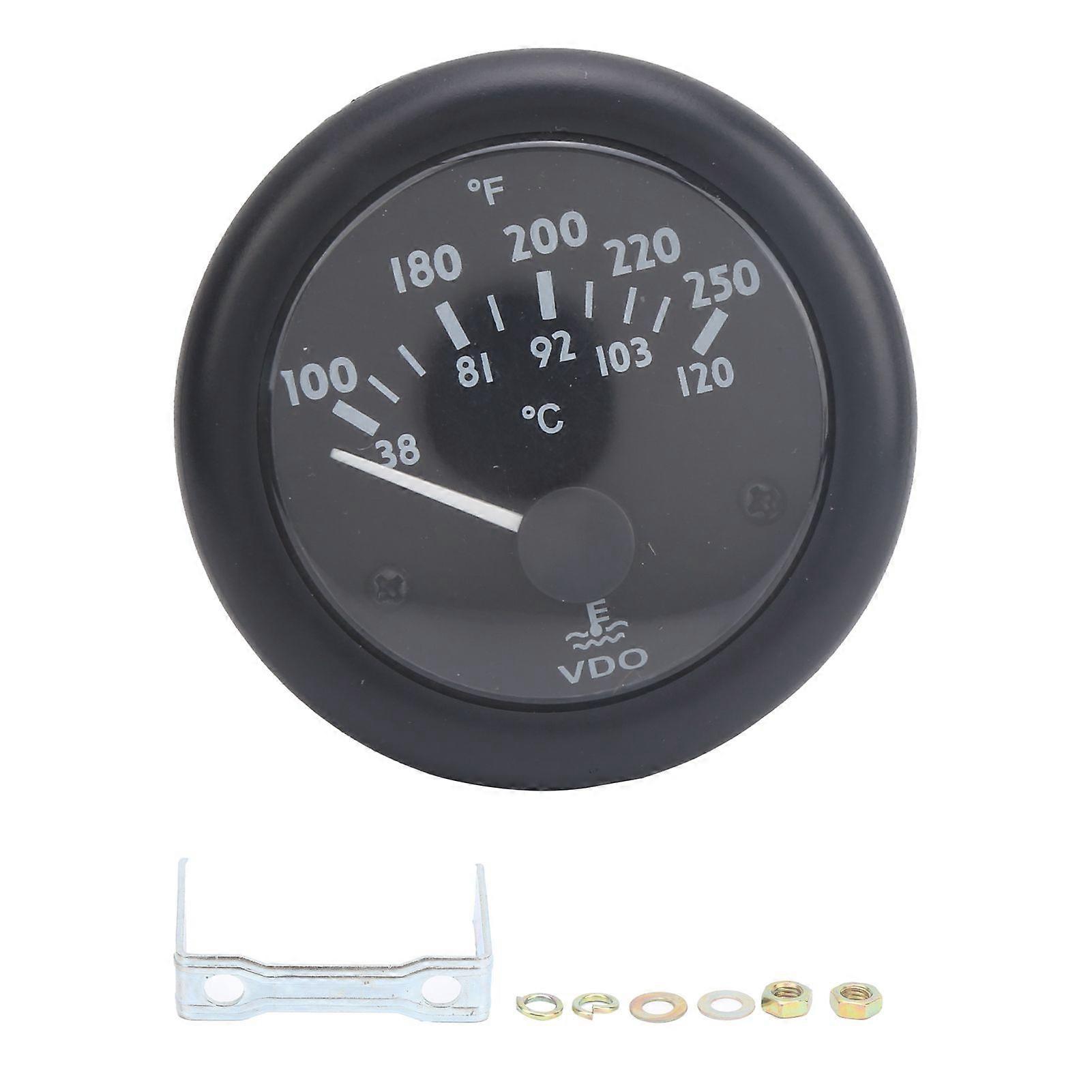 52mm Water Temperature Meter Electromagnetic Pointer Generator Set Engine Thermometer VDOWT(DC12V )