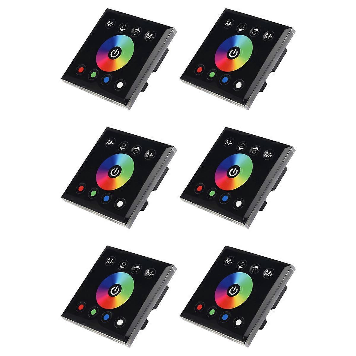 DC12V-24V RGB / RGBW Wall Mounted Touch Panel Controller Glass Panel Dimmer Switch Controller for LE