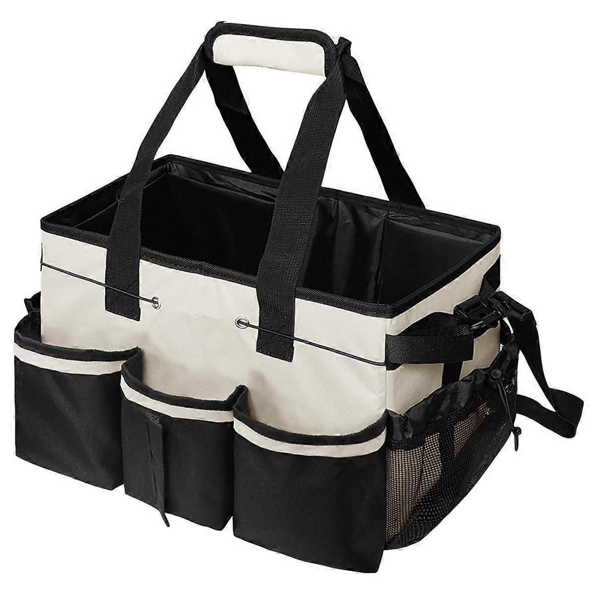 Cleaning Caddy Organizer With Multi-function Pocket On Shoulder Strap