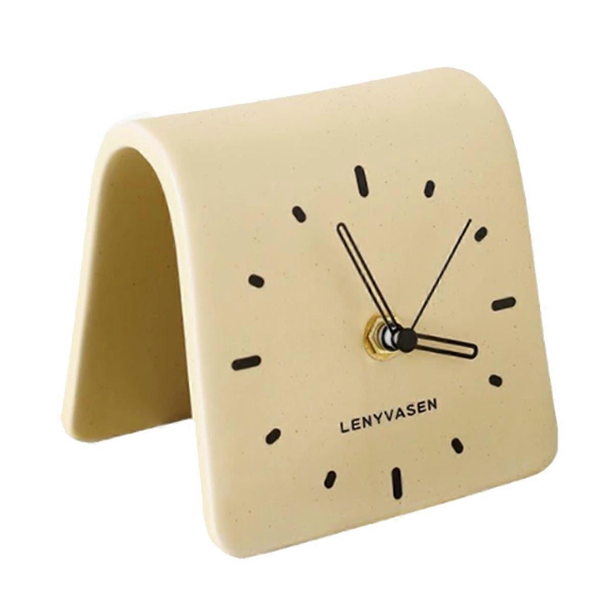 Desktop Ceramic Clock Simplicity Desk Clock Silent Desk Clock