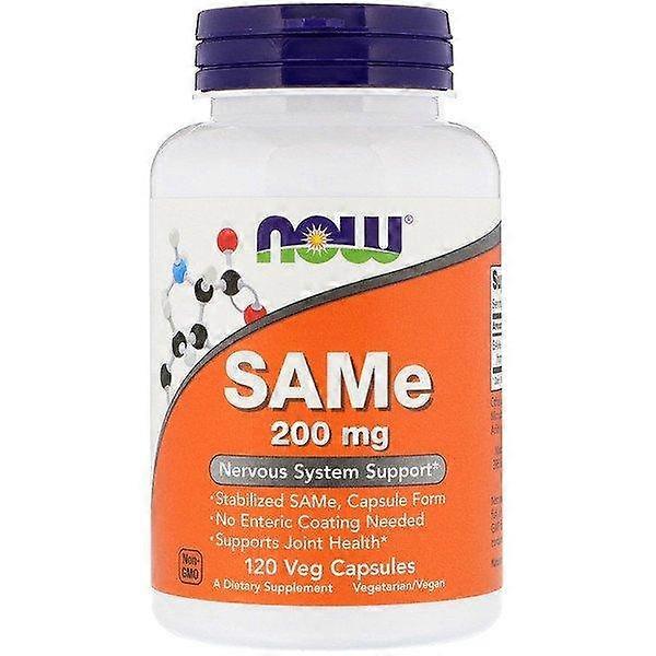 Now Foods, SAMe, 200 mg, 120 Veg Capsules
