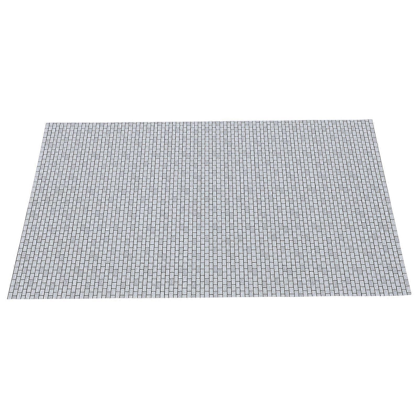 Miniature Simulation Brick Model for DIY Dollhouse Exterior Walls 1 Sheet Grey
