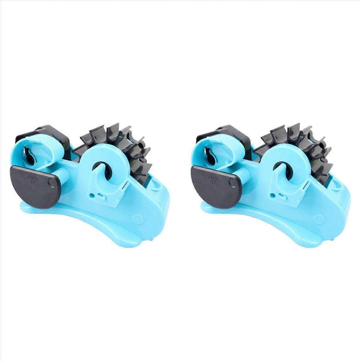 2X Multiple Roll Cut Heat Tape Dispenser Sublimation Tape Dispenser with 1 Inch and 3 Inch Core Blue