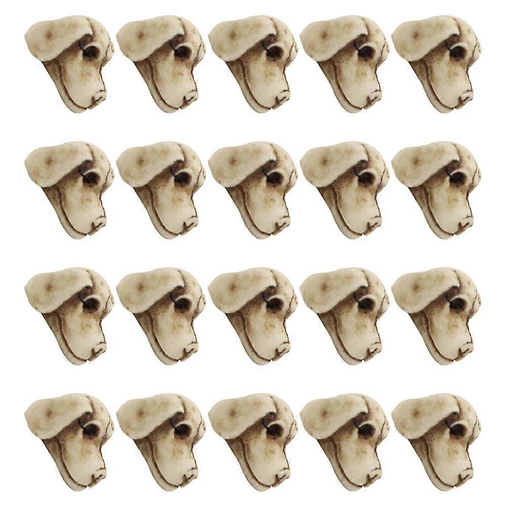 Mini Skulls 80 Pcs Resin Dog Skull Ornaments For Themed Displays Pathway Stone Collector's Item