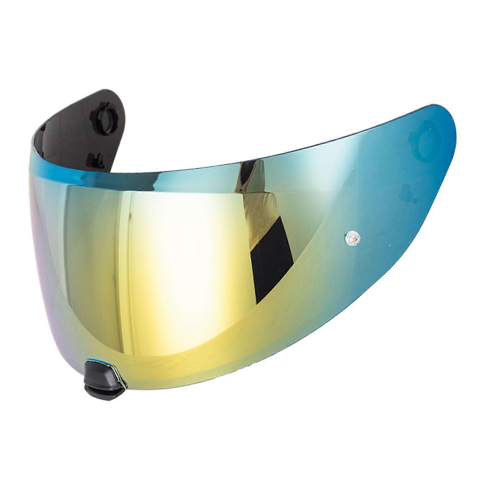 Helmet Visor Replacement for HJC I70 I10 Series Full Face Helmet Shield Motorcycle Helmet Lens Gold NO.7456