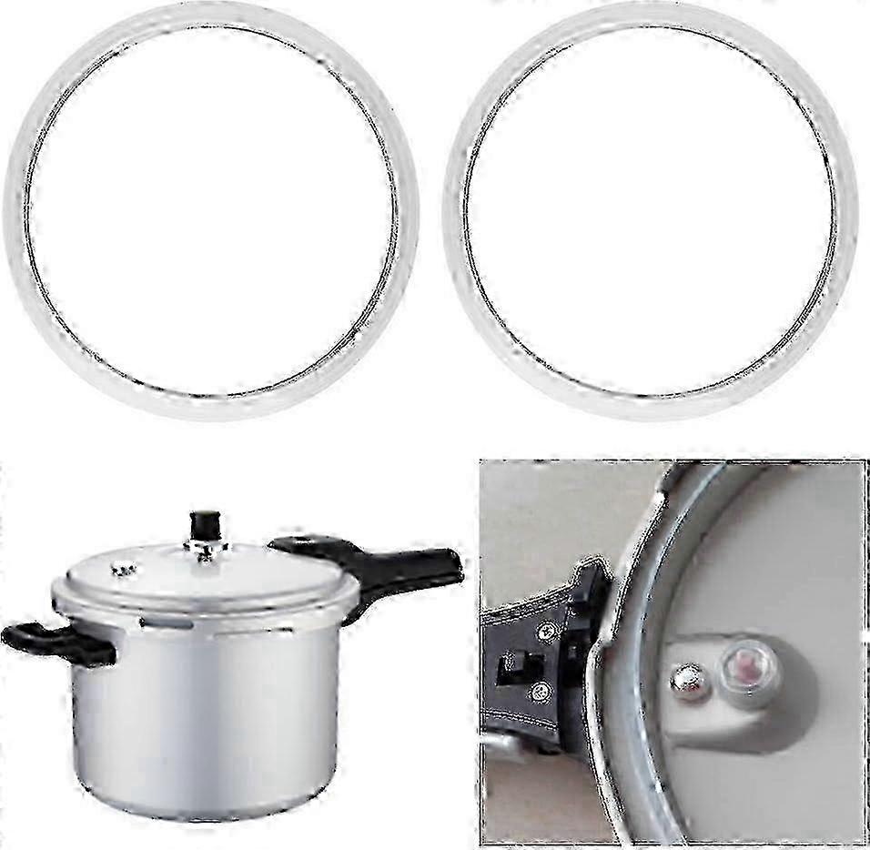 Eco-Friendly BPA-Free Leakproof Silicone Gasket for 22cm Pressure Cookers - 2 Pack Kitchen Cooking Utensils Edition 0923