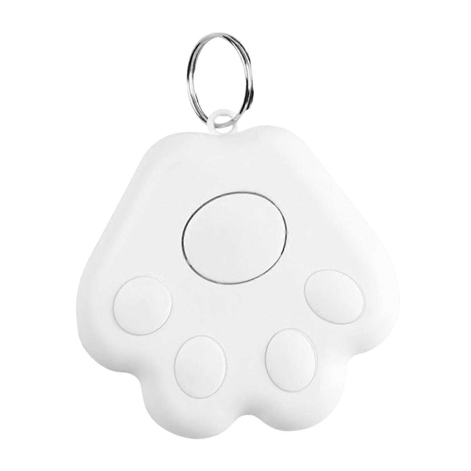 Anti Lost Tracking Device Cat Claw Shaped Tracker Smart Pet Tags RealTime Locate Key Finder For Dogs Cats Wallets White